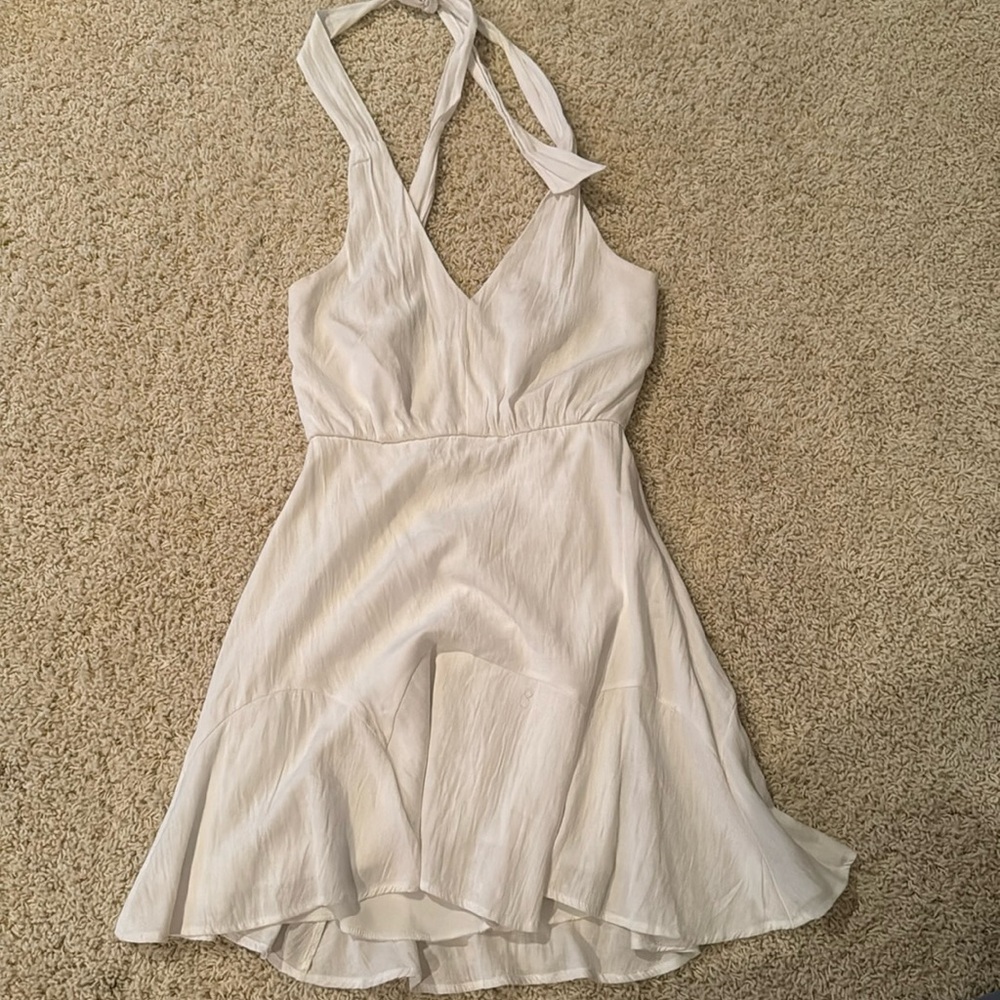 Alterd state cute white halter dress